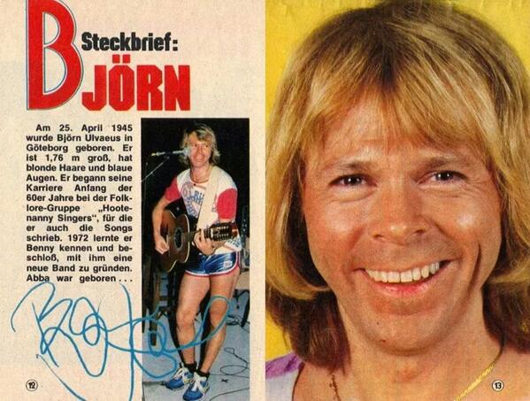 ABBAwsome's tweet photo. Happy Birthday Björn :D http://t.co/sTYkuYkMHJ