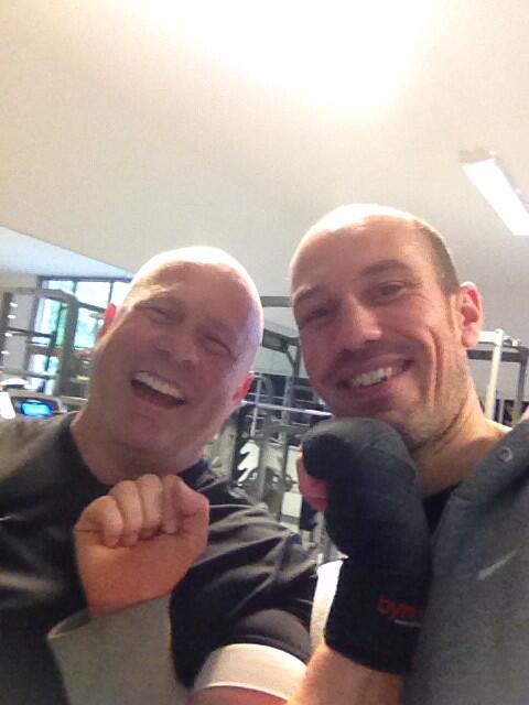 fightingbucks's tweet image. Great start to a training morning. Gary 52 proves it's never to old to stay fighting fit. #feelingyoungagain