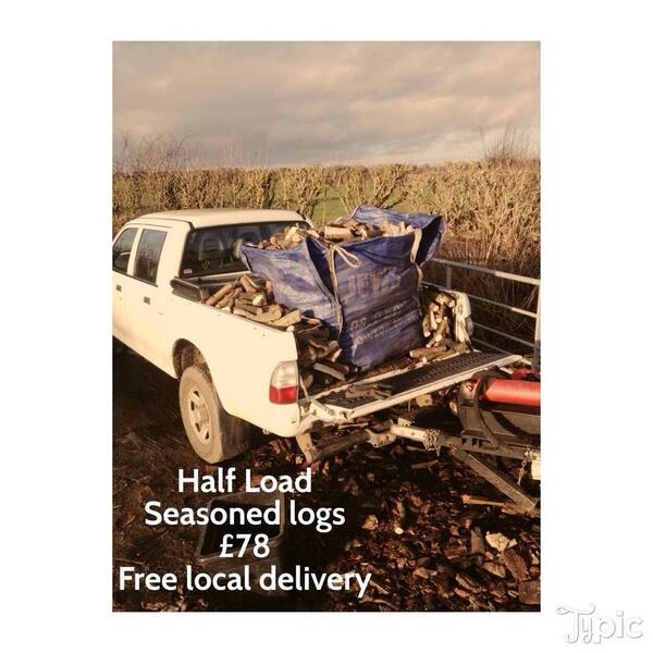 ArborforceLtd's tweet photo. Half load seasoned firewood £78 @NEBizHour @NEBizPromo @TheDiamondInn @BadgerPonteland @BlackbirdPont http://t.co/Gv6gmwQW0d