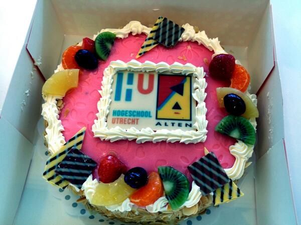 Daar kan een mooie taart niet bij ontbreken! Overeenkomst #HUFNT en #Alten. 2/2
