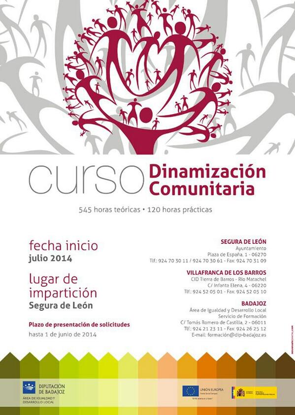 seguradeleoncom's tweet photo. Curso de Dinamización Comunitaria en Segura de León. Más info: http://t.co/OS7dU9hSN4 http://t.co/GsleaGQ3MC