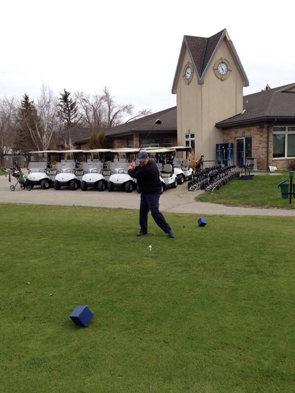 The golf season is officially under way here...led off by Mitchell's own Dan Gloor! #niceswing
