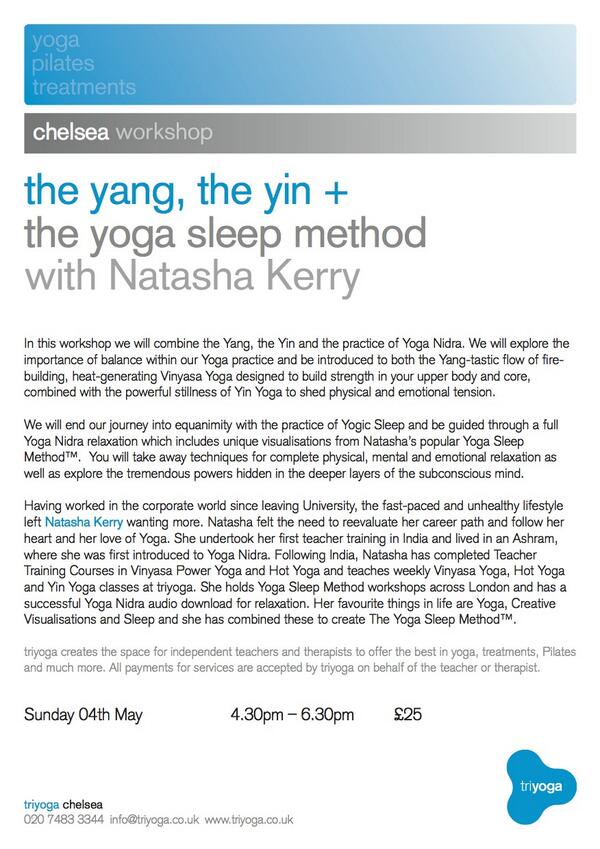 dpk11's tweet photo. “@YogaWithNatasha: Looking forward to the next instalment of deeeeeeeeep relaxation  @triyogauk @yogasleepmethod http://t.co/cfoZdmSA1z”
