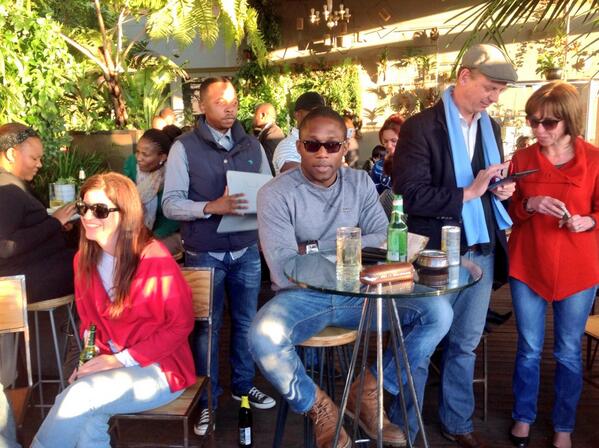 Radio702's tweet photo. The crowd jamming to Bright Blue on #702Unplugged's special #702FBF edition. #AfternoonDrive http://t.co/IW00nbxFvy