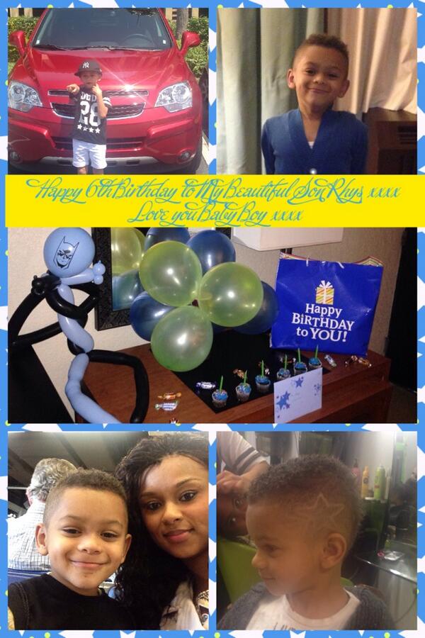 sweet_toothblb's tweet photo. Happy 6th Birthday to My Beautiful Son Rhys xxxx
Love you Baby Boy xxxx  http://t.co/RKwz0hhvIP http://t.co/IGMTkjzmPc