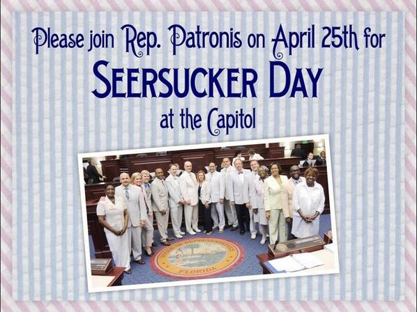 RalphLair's tweet image. Happy Seersucker Day #FLSession New Orleanian Joseph Haspel Sr., introduced the South to the seersucker suit in 1909.
