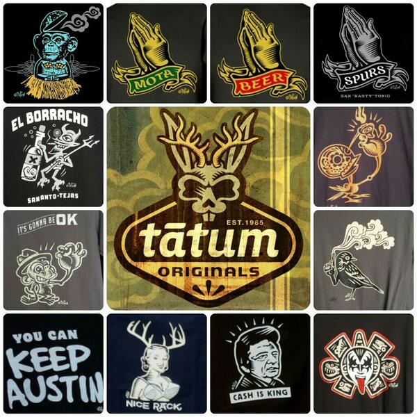 TXsunDWN's tweet photo. @sa_artscene at King William Fair check out @TatumOriginals tshirts #art booth @ 936 S. Alamo #KWF2014 http://t.co/8XiXxKH2FX