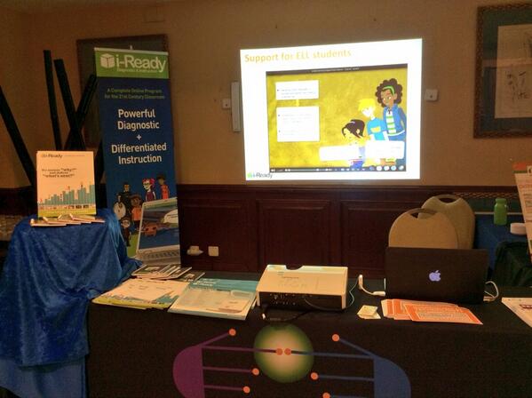 SimplyTeachTech's tweet photo. RT @LynnNotarainni @SimplyTeachTech representing #curriculumassoc at #ecisseville. Signup 4 iReady free pilot-Booth42 http://t.co/thkGFsFSAf