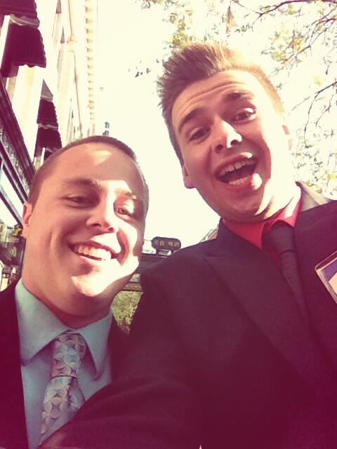 UWEC_DECA's tweet photo. Aaron and Dan are ready to compete! Go Retail Management!!! #uwecdeca http://t.co/MmtTDVEBGY
