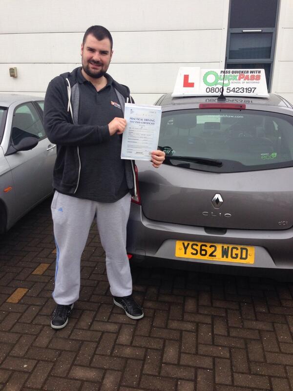 quickpass2010's tweet image. First time PASS after only 25 hours of tuition!well done Stephen Simpson#driving lessons#south shields#gateshead