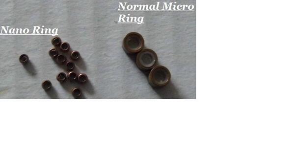 LongLocksx's tweet image. Take a look at difference! Nano rings offering you most tiny and discreet extensions today lasting up to 9months!