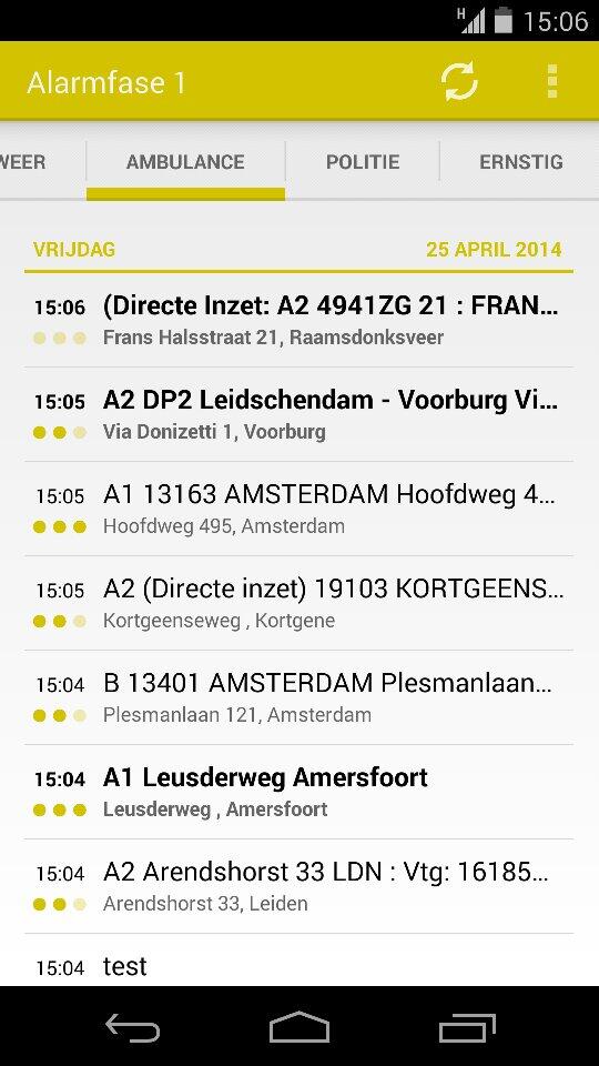 Alarmfase 1 voor Android sneak preview...