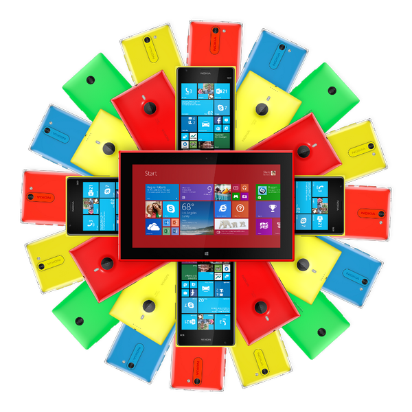 Windows's tweet photo. Everything just became a lot #MoreColorful. Microsoft and Nokia Devices &amp; Services unite! http://t.co/j9s0gejrez http://t.co/VTYcntU5rz