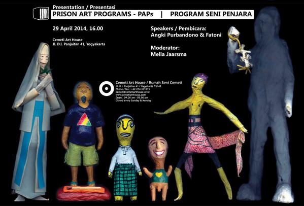 Cordially invites you to <a href="/PAPs_ID/">Prison Art Programs</a> presentation @CemetiArtHouse next tuesday,29th April 2014. Please come &amp; join