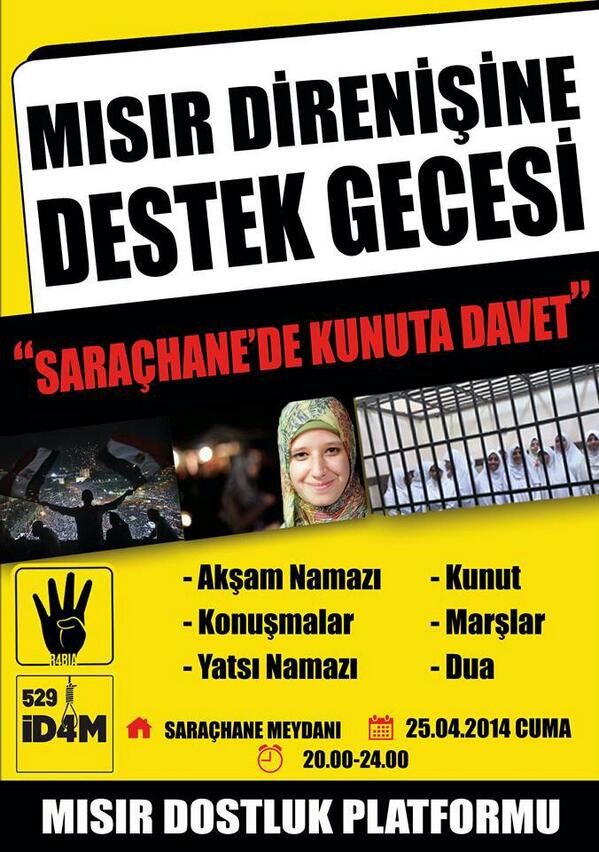 genchareket's tweet photo. #KardeşlikBedelister diyoruz! 
Dünya'daki tüm mazlum kardeşlerimiz için bu akşam Saraçhane'deyiz! http://t.co/y8xnUuhVuU