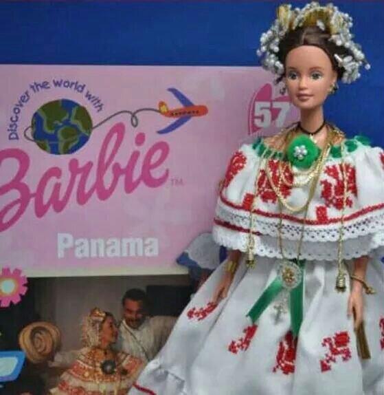 Hecho en Panamá no Twitter: "Sabias que la compañia de muñecas Mattel sacó  una version de Barbie Panameña con pollera? Que te parece?  http://t.co/TkSqQ0h5m5" / Twitter