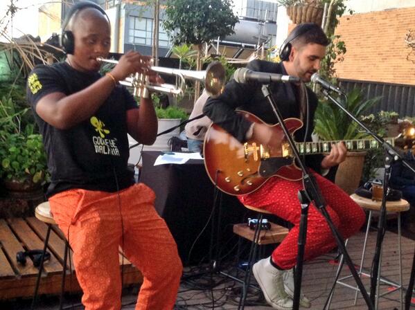 Radio702's tweet photo. @MiCasaMusic serenading the audience here on the #AfternoonDrive in Maboneng. #702Unplugged #702FBF http://t.co/DTI427hs9k