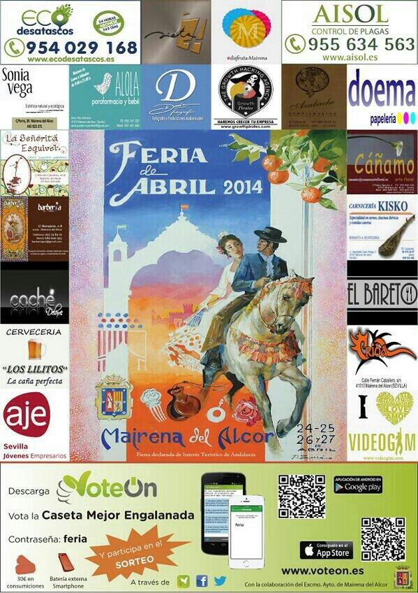 YoDroidSolution's tweet image. [Sorteo2]30€ en consumiciones!Participa haciendo RT y síguenos antes del Sábado #sorteovoteon #feriamairena2014