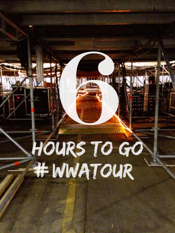 onedirection's tweet image. 6 hours to go #WWATOUR 1DHQ x