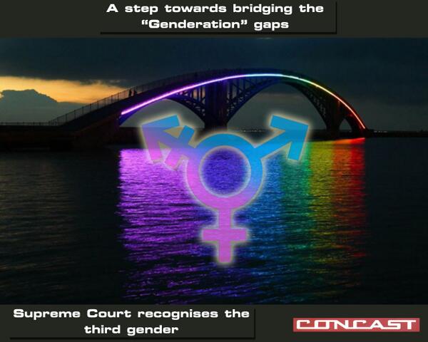 ConcastGroup's tweet photo. Finally the Supreme Court of India gives equal human rights to transgenders. #Concast #FutureIndia http://t.co/ef3eDV3jlo