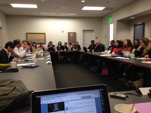 MediaIndustries's tweet image. A full room discusses Locality and #CreativeLabor.