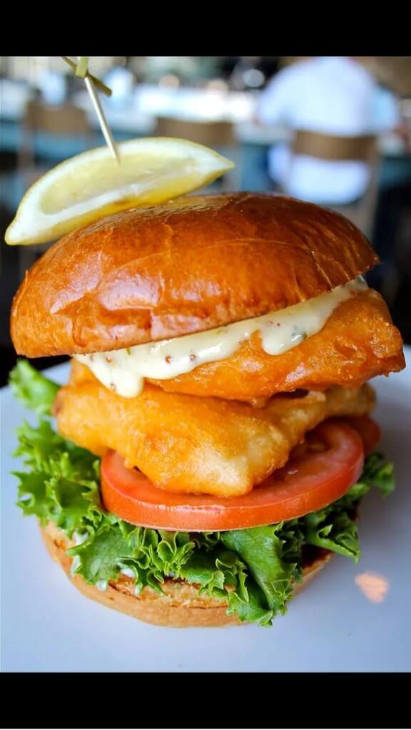 hightidegilbert's tweet photo. Our new menu item. Fresh halibut fish sandwich. #freshfish#gilbertaz#halibut#hightideseafood#gettogilbert http://t.co/wGyZtfQotr