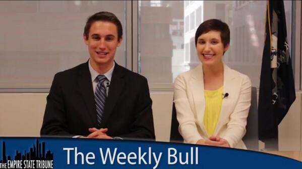 ESTribune's tweet photo. Check out this semester's final episode of #theWeeklyBull, up now on the Tribune website! http://t.co/qEl2CaGM2c http://t.co/rNaLEwOIJk