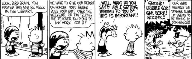 Suzie berates Calvin.