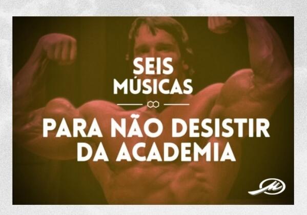 Tá pensando em desistir da academia? Não tome nenhuma decisão antes de ouvir essa playlist: goo.gl/5Cyg83