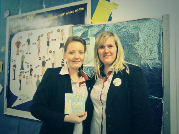 A values award for our  BSM <a href="/Charlhill3144/">Charlotte hill</a>  for all her support &amp; encouragement from <a href="/PaulaLMorgan/">Paula Morgan</a>  <a href="/headcaseymike/">Mike Casey-Head</a>