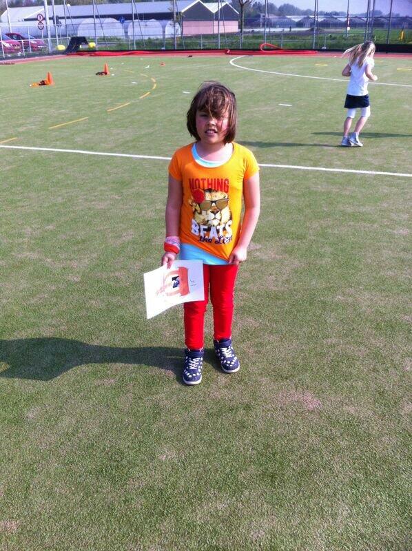 De koningsspelen op basisschool opmaat met dit weer vandaag een groot succes