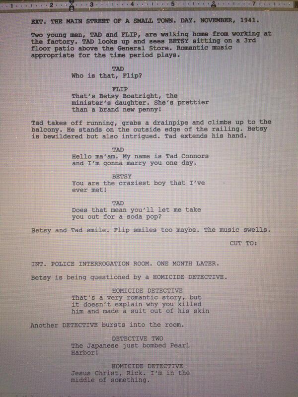 Writing a love story...