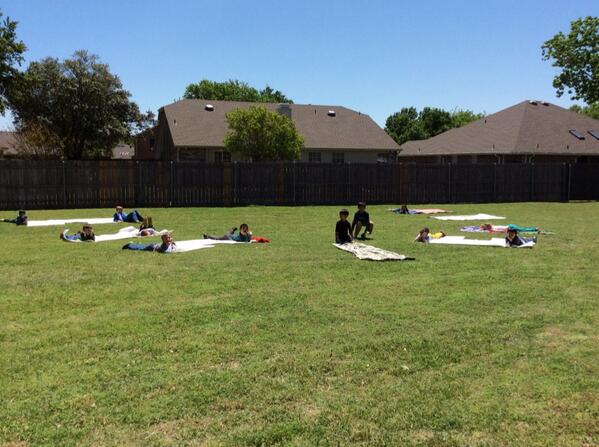 RangerGTi's tweet photo. 2nd grade GTi tests out possible garden designs we created. http://t.co/8lLDF2ZHRe