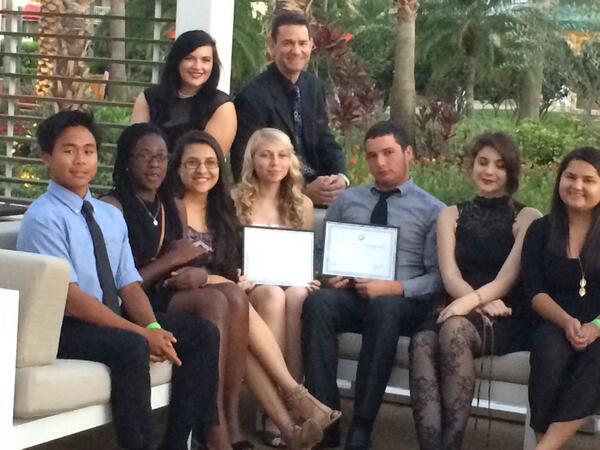 DBHSpathfinder's tweet image. The Pathfinder Newspaper staff with their well deserved All Florida Award #FSPA #FSPA2014