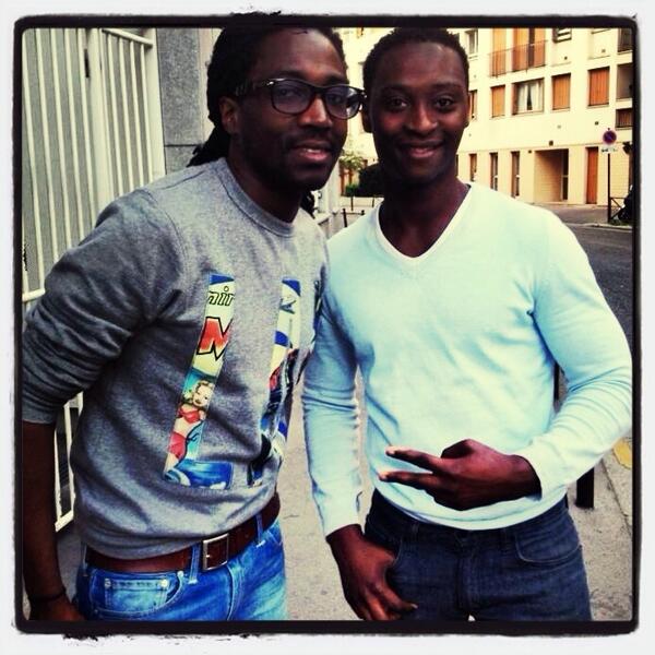 doumsjohnson's tweet photo. Moi et Noom diawara @NoomDiawara #GoodGuys#Comedien#Goodmoments#happyness#Smiles#thebest# http://t.co/pfcHUKisW3