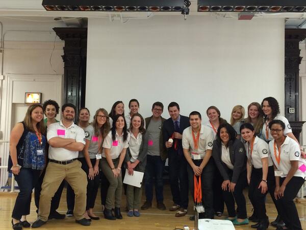 MarisGoodstein's tweet photo. A great day celebrating @americorps. check out @RPnewyorkcity family &amp;  @TimMorehouse. #goldmedalgoals #thankstim http://t.co/U8SpMMsKVI