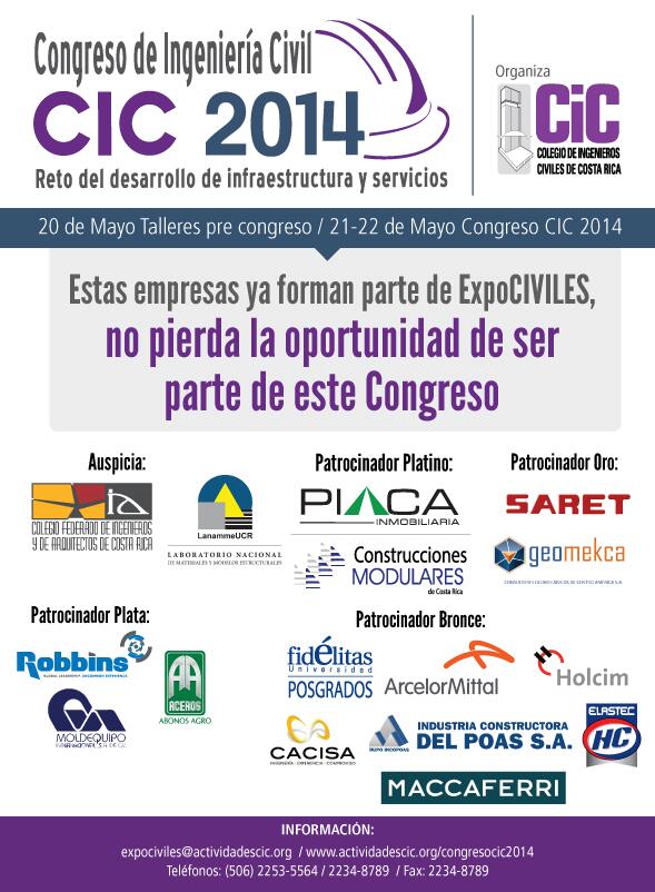 Forme parte de las empresas que patrocinan este evento #CongresoCIC