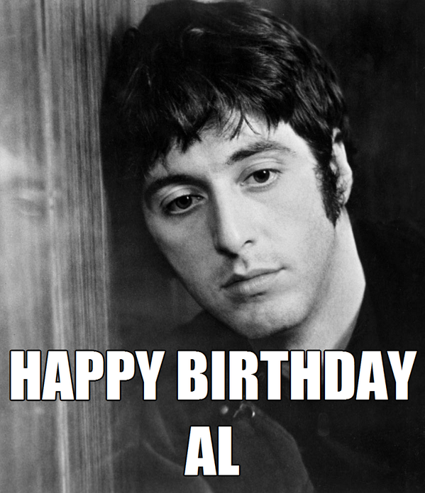 CINEXTASIS's tweet photo. Happy Birthday to Al Pacino. http://t.co/vXVviU2kXX