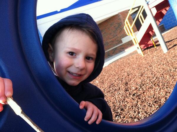 JillEdwards14's tweet photo. Jacoby on one of his many trips to the playground!! #lovehim http://t.co/zKJc1WyBzf