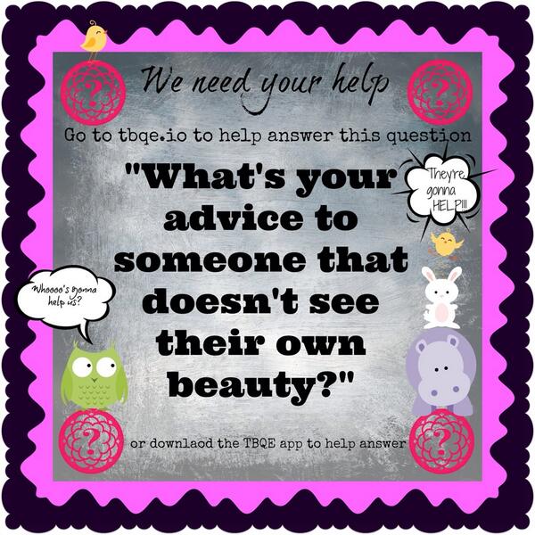 TBQuestionEver's tweet photo. Help our contestant answer this important question. Use this link==> http://t.co/T6tYVQ65vU #questionbeauty http://t.co/II4uNtYATz