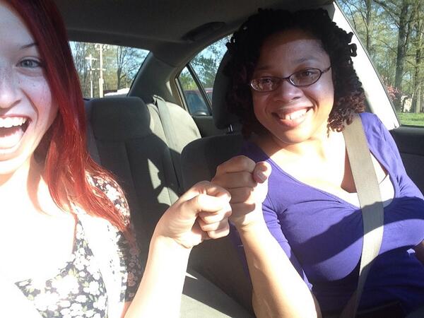 Lyft selfie! My driver today, Tamira, was super friendly. #lyftlove