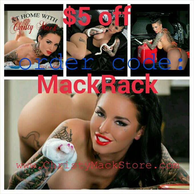 $5 off the At Home With Christy Mack calendar with order code MackRack until the 30th! http://t.co/YGd7I8JVx3