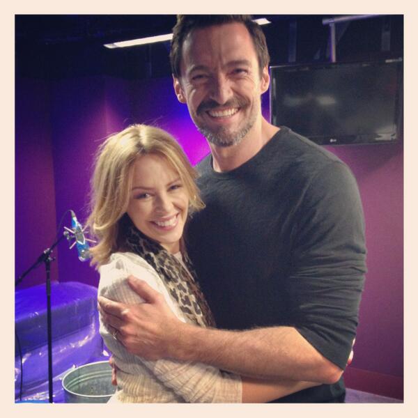kylieminogue's tweet image. “@RealHughJackman: Love this awesome lady!! @kylieminogue #Aussies #Kylie #Surprise http://t.co/D84jQ8SUgj” ❤️love uuu!!!