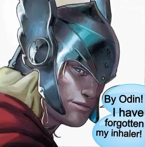 treswoc's tweet image. @KevinHearne - My nine-year-old daughter to my 11-year-old son:

"You have asthma, so you are an Asthmagardian."