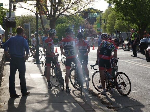 JetFuelCycling's tweet photo. Discussing the days action at @joemartinstage #cycling @NorcoBicycles Ryan moves to 2nd in GC with great team effort. http://t.co/yNSoYiSbem