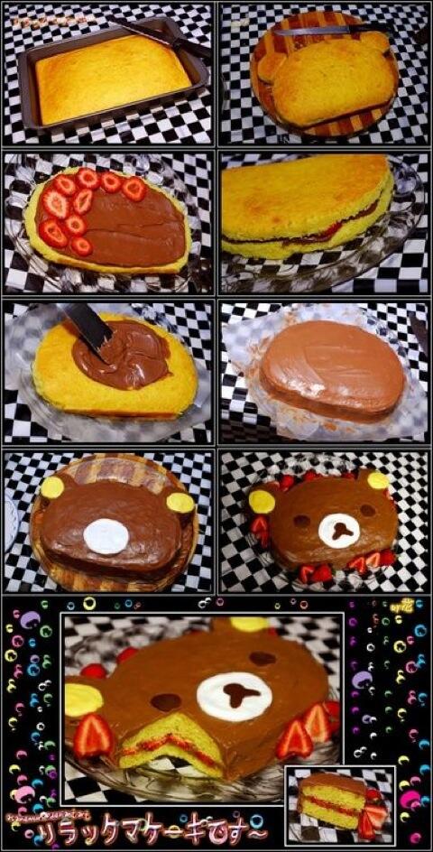 _rilakkuma_bot's tweet photo. こ、これはw　リラックマケーキの作り方★お友達の誕生日に作ってあげたら喜ばれそう(●≧艸≦) https://t.co/TLnmXQVTjC #リラックマ