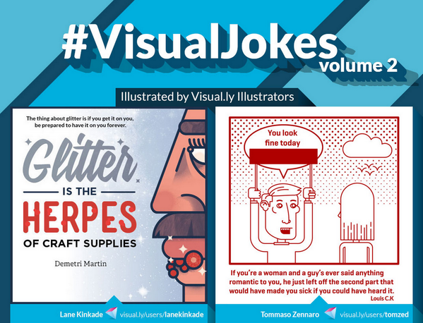 Visually's tweet photo. Did you miss our #VisualJokes series? Catch-up with the second batch here! http://t.co/WYCSVSrRSF http://t.co/UOSZzWcP3a
