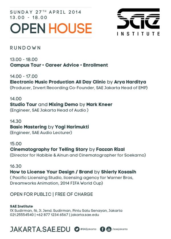 SAEjakarta's tweet image. @EMPtips_ID @AbletonIndo @ChandraComID Bsk mampir #SAEopenhouse kan? :D Akan ada EMP all day clinic, yuk gabung :)