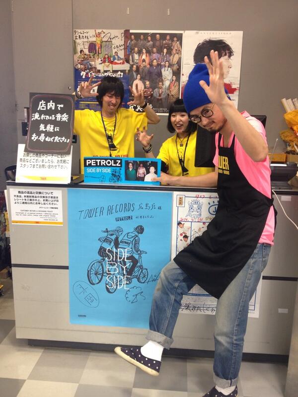 アーティストご来店】本日クアトロでライブのペトロールズ、いやおペト