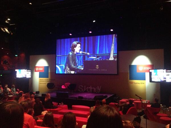 unijunkee's tweet photo. The incredibly brave @WASHINGTONx proves a stutter hasn't held her back. #TEDxSydney #tedxstudio #HJCKD http://t.co/6ly0hPLm16